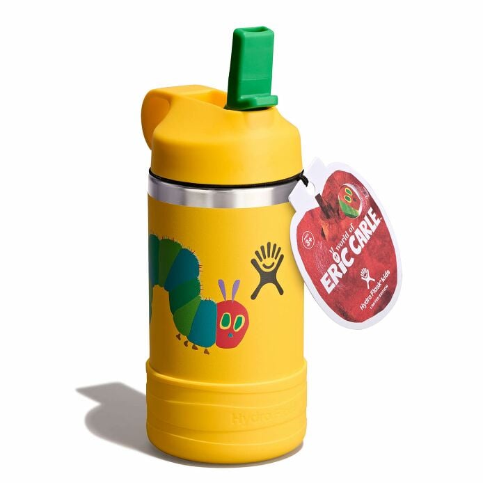 kids-12-oz-bottle-world-of-eric-carletm-f9 le26-w12-1000-kids-12-oz-wide-straw-cap-and-boot-yellow-caterpillar-angled-lid-open-withtag_1.jpg